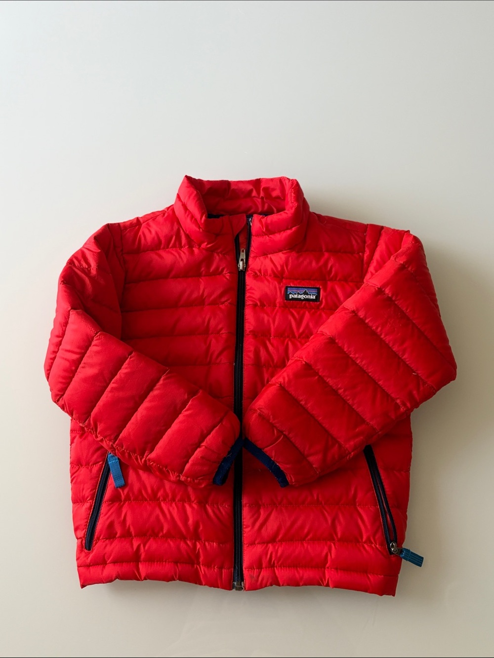 Patagonia Bright Orange Quilted Puffer Jacket Sz 4T - Picture 2 of 12